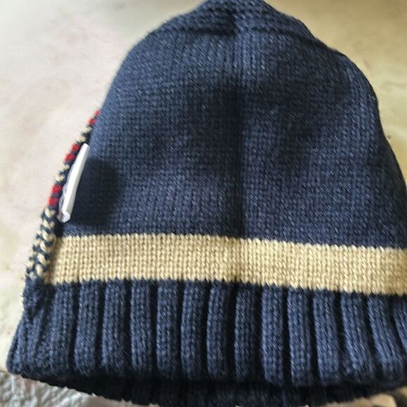 American flag knit Pom Pom beanie one size - Picture 4 of 6